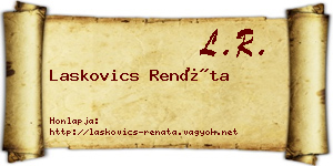 Laskovics Renáta névjegykártya