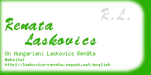 renata laskovics business card