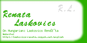 renata laskovics business card